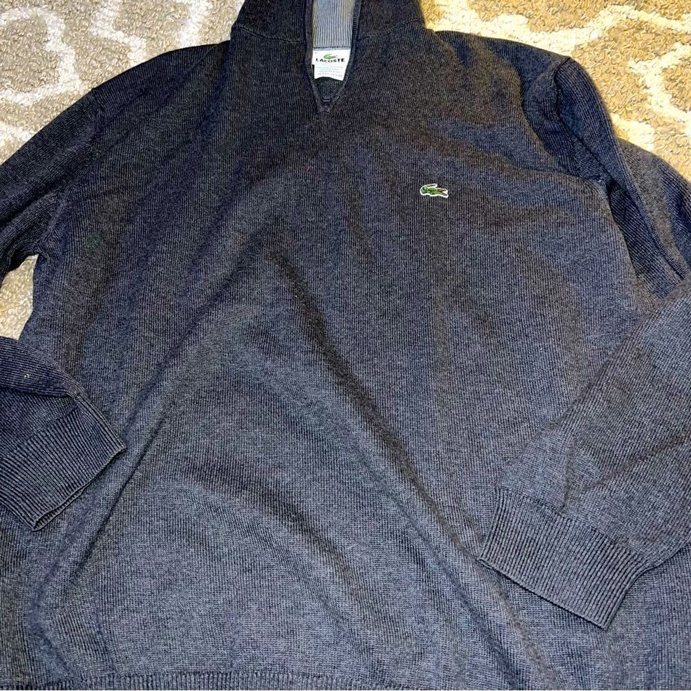 Lacoste men’s pullover half zip size XL/6